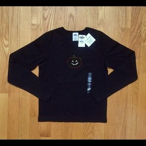 Halloween theme Black Long Sleeve Pullover l Crew Neck l NWT